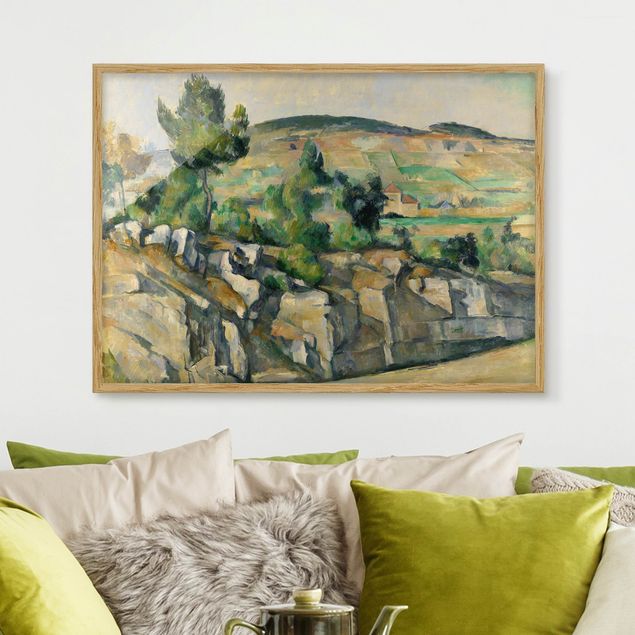 Konststilar Impressionism Paul Cézanne - Hillside In Provence