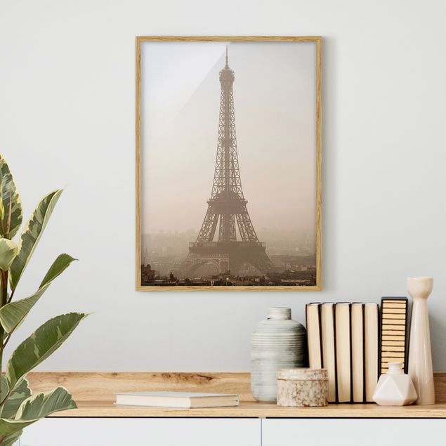 Tavlor arkitektur och skyline Tour Eiffel