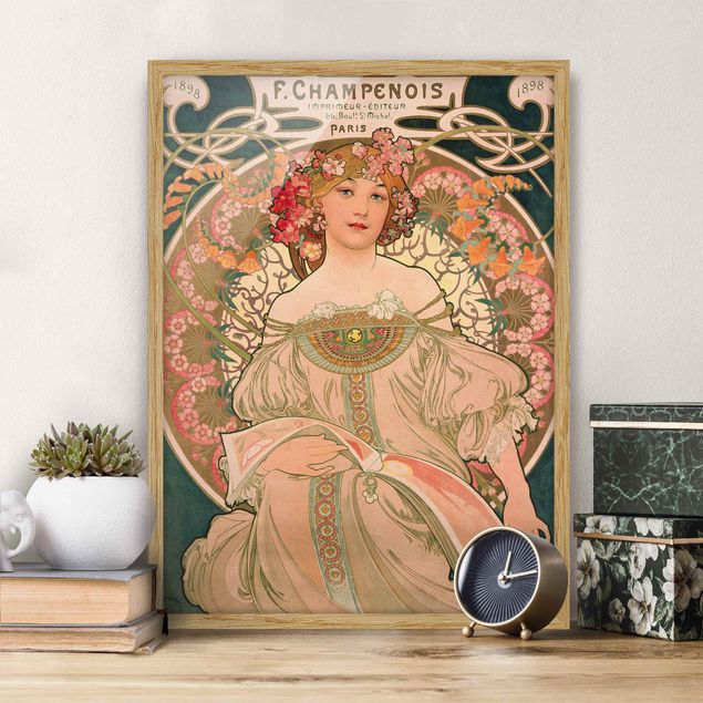 Konststilar Art Deco Alfons Mucha - Poster For F. Champenois