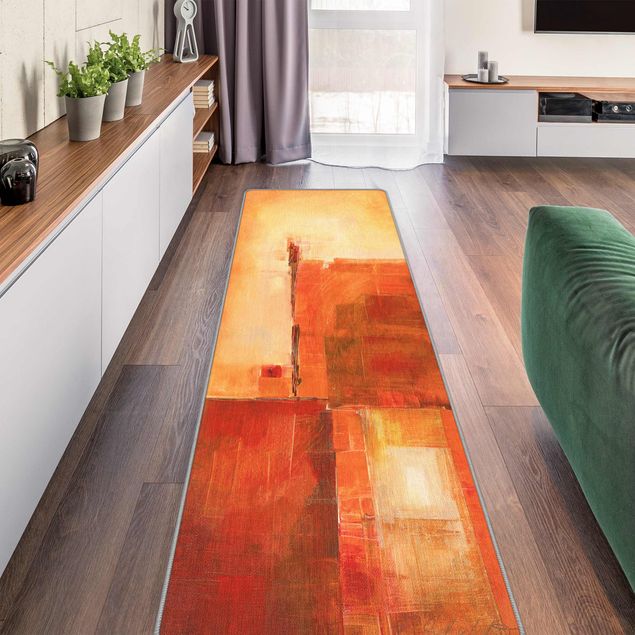 modern matta vardagsrum Abstract Orange Brown