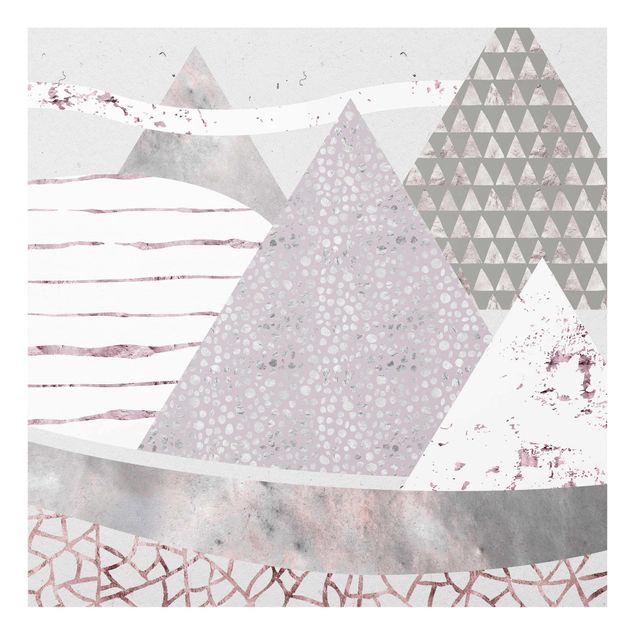 Tavlor mönster Abstract Mountain Landscape Pastel Pattern