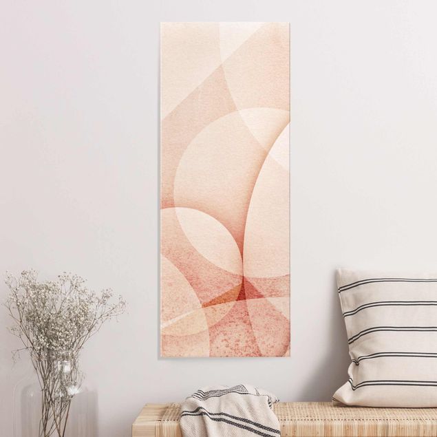 Kök dekoration Abstract Graphics In Peach-Colour