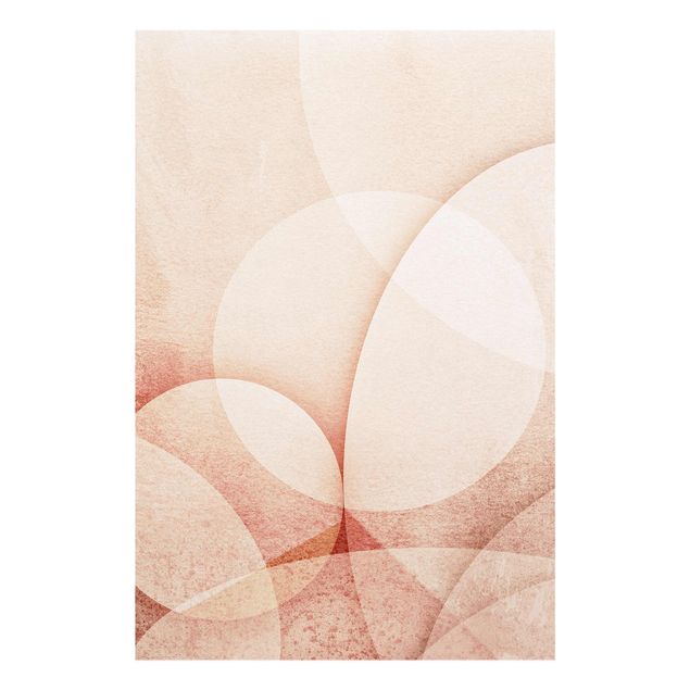 Tavlor rosa Abstract Graphics In Peach-Colour
