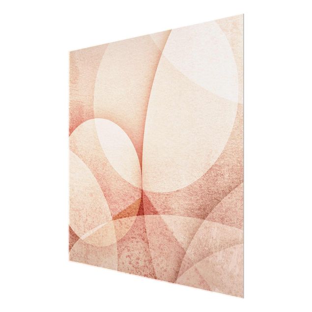 Tavlor Monika Strigel Abstract Graphics In Peach-Colour