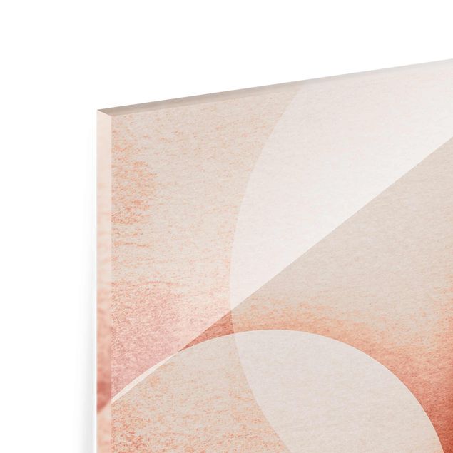 Tavlor Abstract Graphics In Peach-Colour
