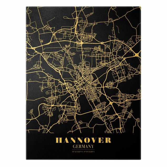 Tavlor Hannover City Map - Classic Black