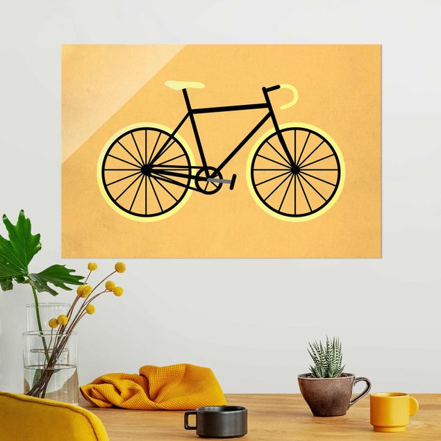 Kök dekoration Bicycle In Yellow