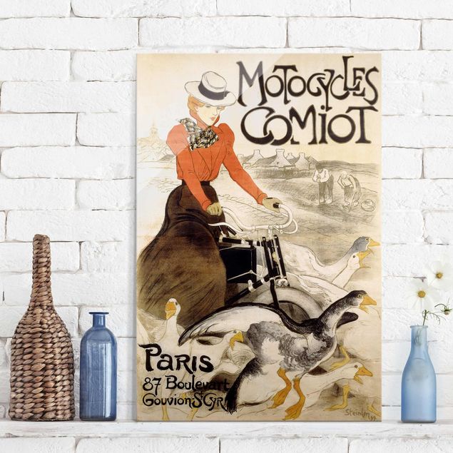 Magnettafel Glas Théophile Steinlen - Poster For Motor Comiot