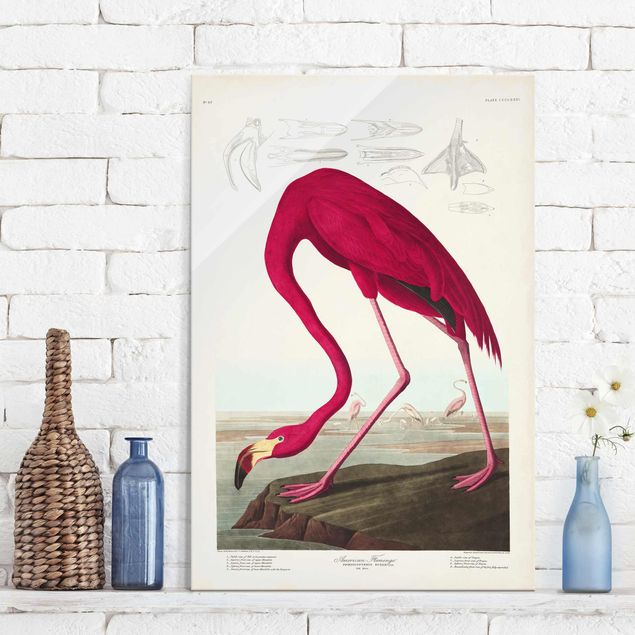 Kök dekoration Vintage Board American Flamingo