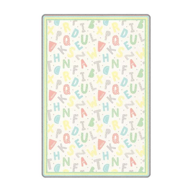 Mattor - Alphabet In Pastel Colours With Frame