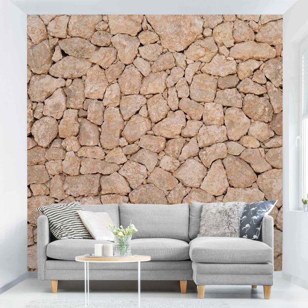 Kök dekoration Apulia Stonewall - Ancient Stone Wall Of Large Stones