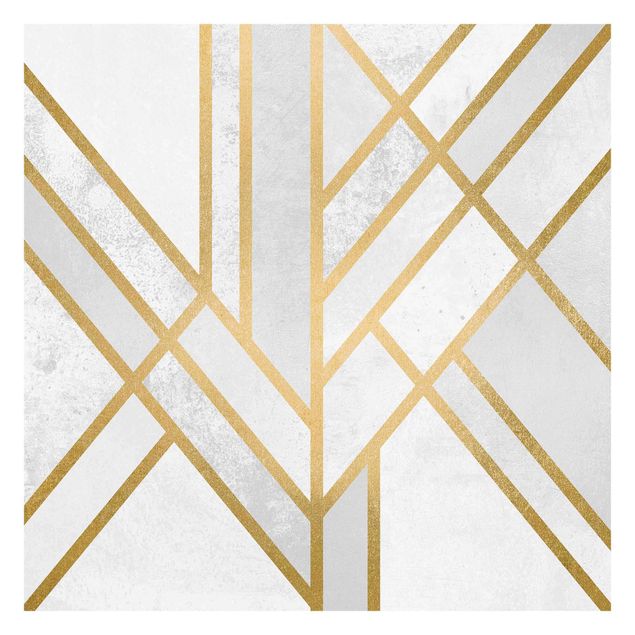 Tavlor Elisabeth Fredriksson Art Deco Geometry White Gold