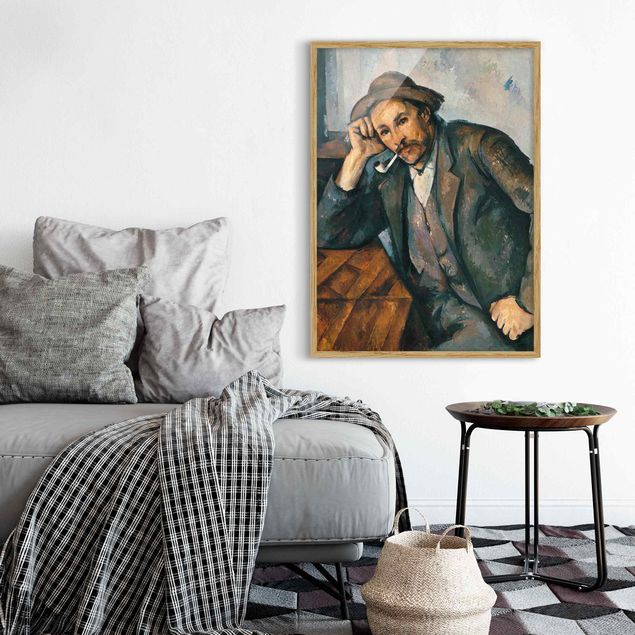 Tavlor med ram konstutskrifter Paul Cézanne - The Pipe Smoker