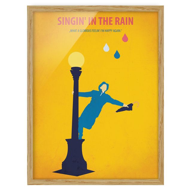 Tavlor konstutskrifter Film Poster Singing In The Rain