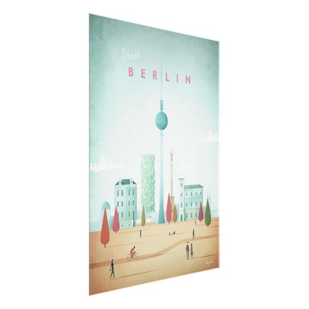Glastavlor arkitektur och skyline Travel Poster - Berlin