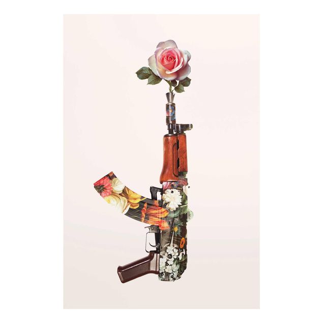Tavlor blommor Weapon With Rose