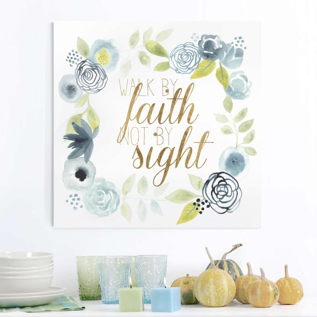 Kök dekoration Garland With Saying - Faith