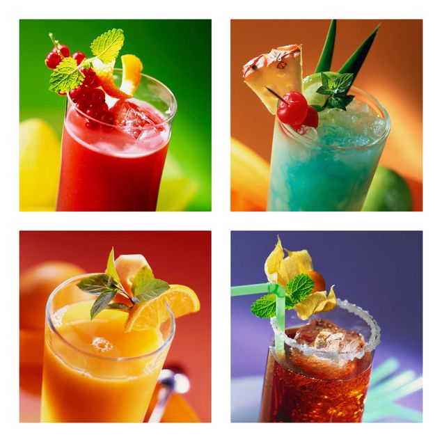 Tavlor modernt colourful cocktails