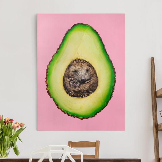 Kök dekoration Avocado With Hedgehog