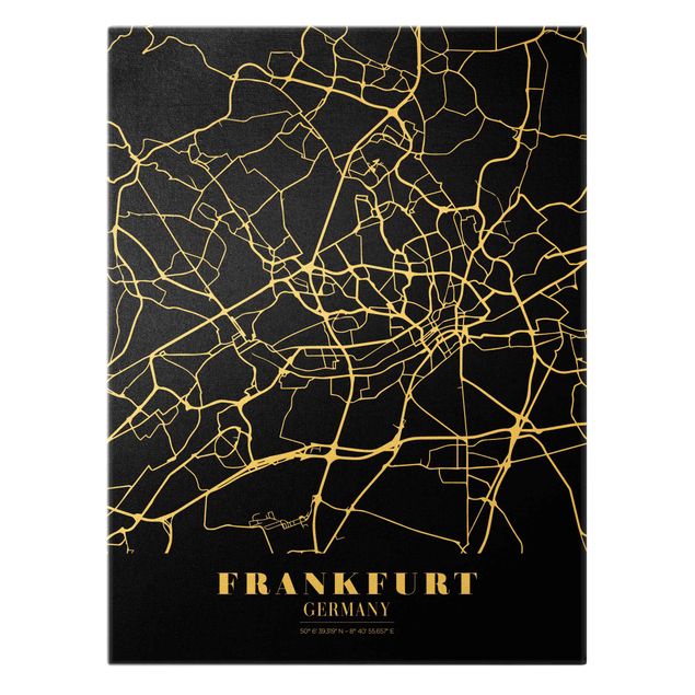 Tavlor Frankfurt City City Map - Classic Black