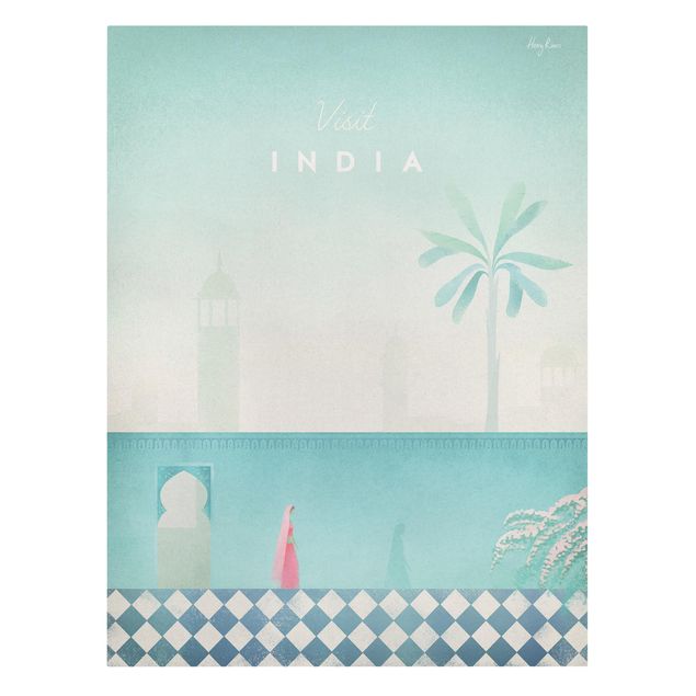 Tavlor arkitektur och skyline Travel Poster - India