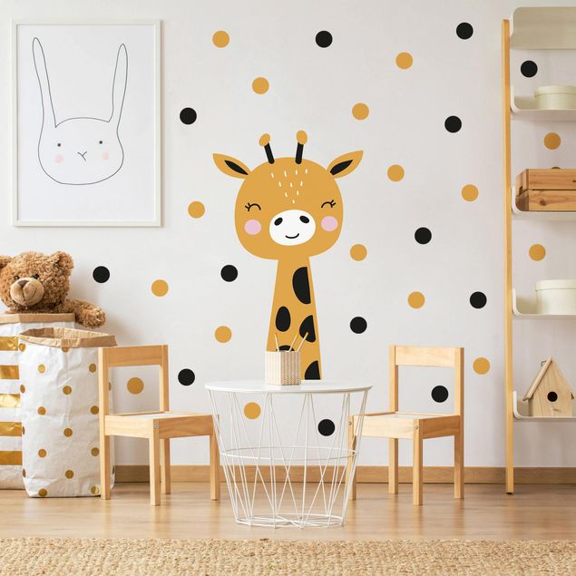 autocolantes decorativos parede Baby Giraffe