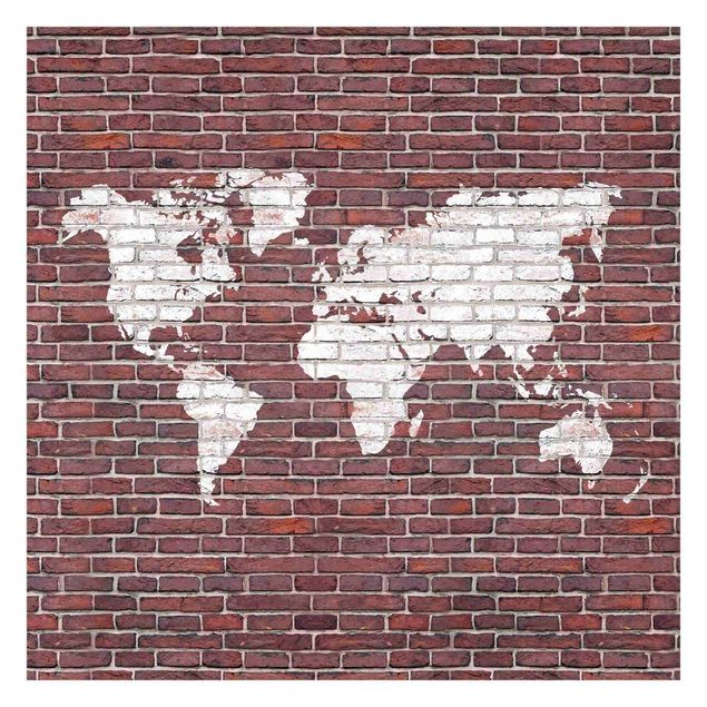 Tapeter Brick World Map