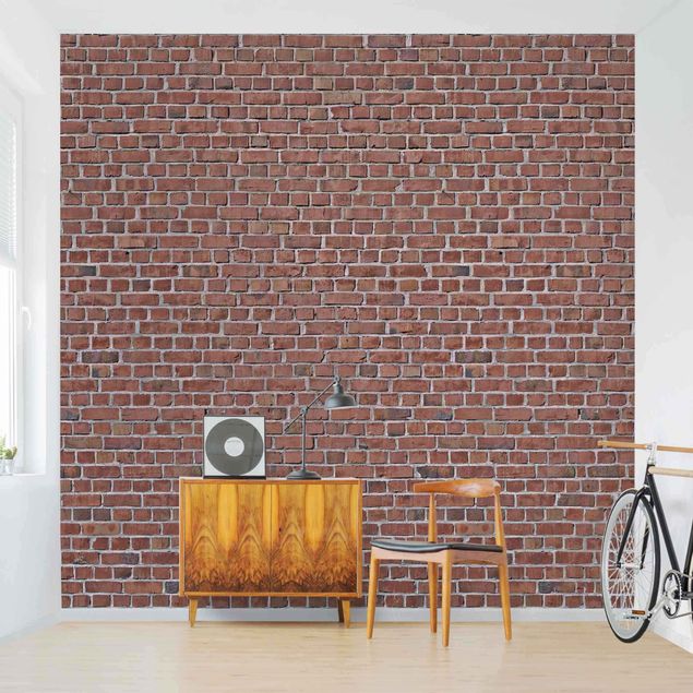 Kök dekoration Brick Tile Wallpaper Red