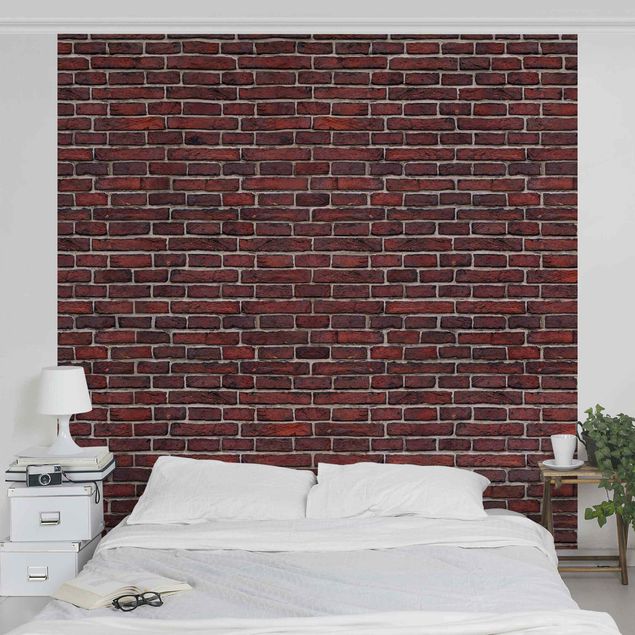 Fototapeter tegelsten Brick Wall Red