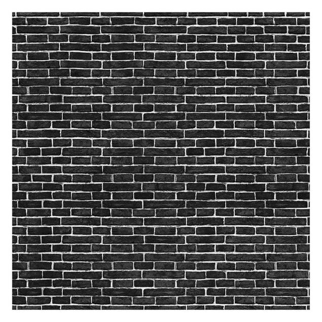 Tapeter Brick Wall Black
