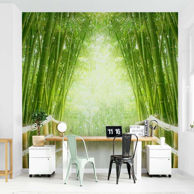 Fototapeter landskap Bamboo Way