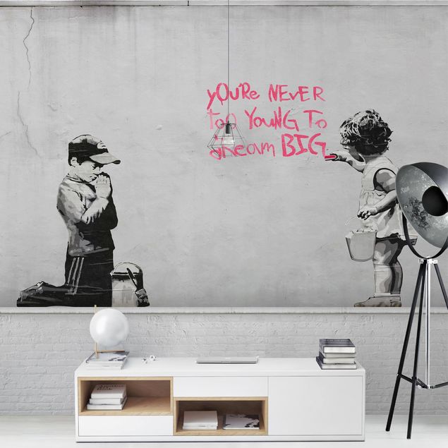 Fototapeter graffiti Dream Big - Brandalised ft. Graffiti by Banksy