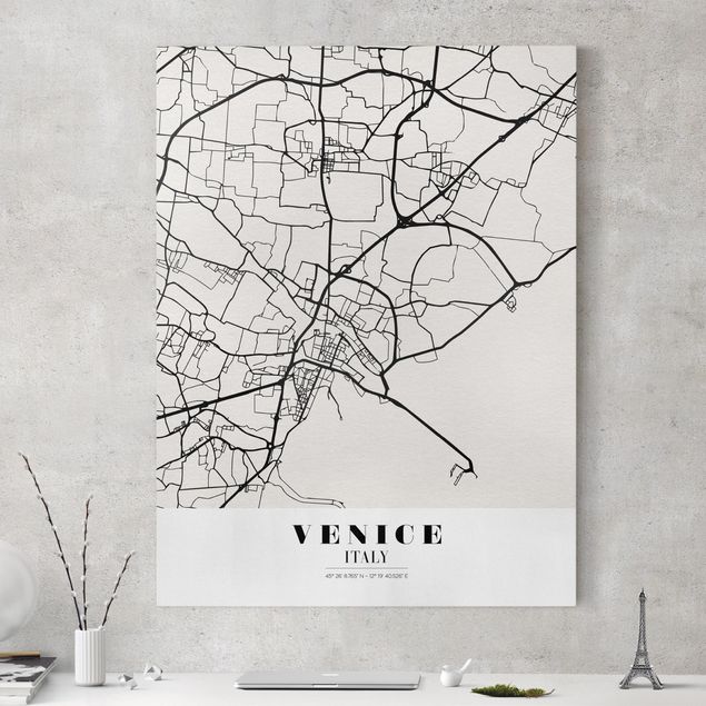 Kök dekoration Venice City Map - Classic