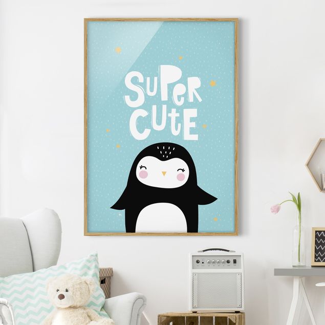 Inredning av barnrum Super Cute Penguin