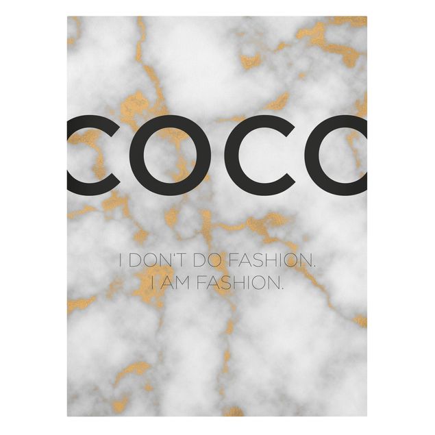 Tavlor modernt Coco - I Dont Do Fashion