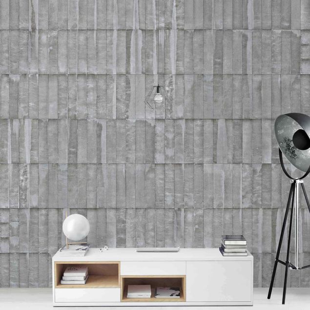 Fototapeter 3D Concrete Brick Wallpaper