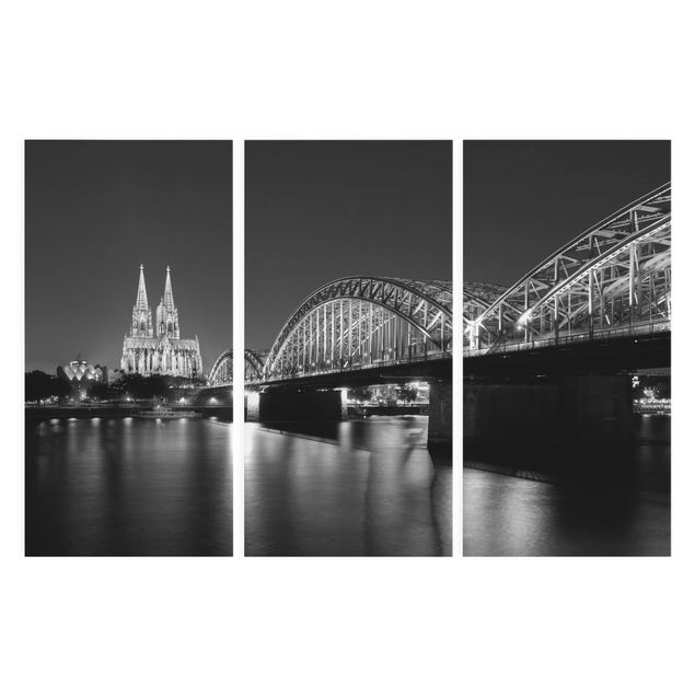 Tavlor arkitektur och skyline Cologne At Night II