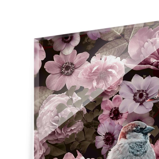 Tavlor Andrea Haase Floral Paradise Sparrow In Antique Pink
