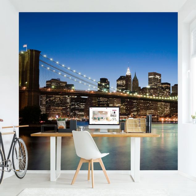 Fototapeter arkitektur och skyline Brooklyn Bridge In New York