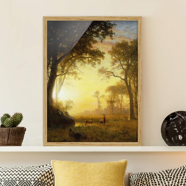 Kök dekoration Albert Bierstadt - Light in the Forest