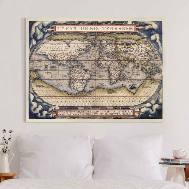Kök dekoration Historic World Map Typus Orbis Terrarum