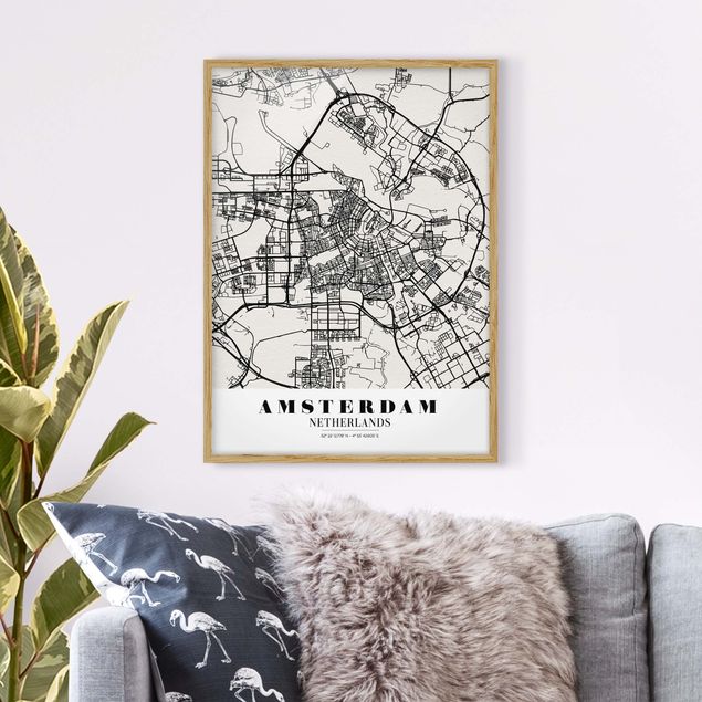 Kök dekoration Amsterdam City Map - Classic