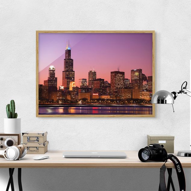 Tavlor arkitektur och skyline Chicago Skyline