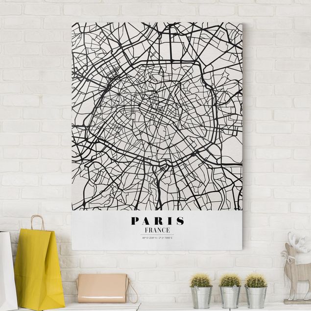 Kök dekoration Paris City Map - Classic