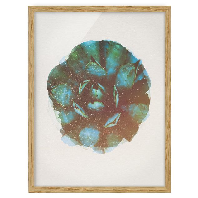 Tavlor blommor  Water Colours - Blue Agave