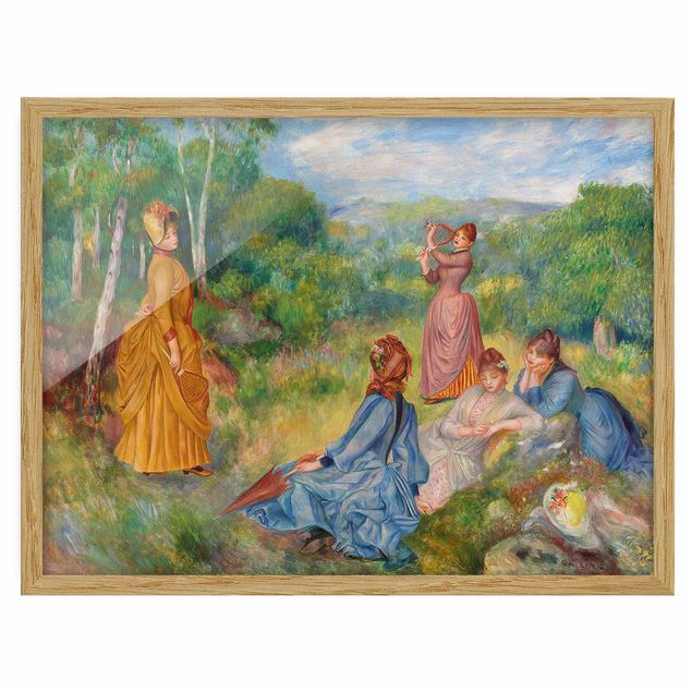 Konstutskrifter Auguste Renoir - Young Ladies Playing Badminton