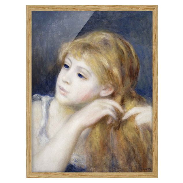 Konstutskrifter Auguste Renoir - Head of a Young Woman