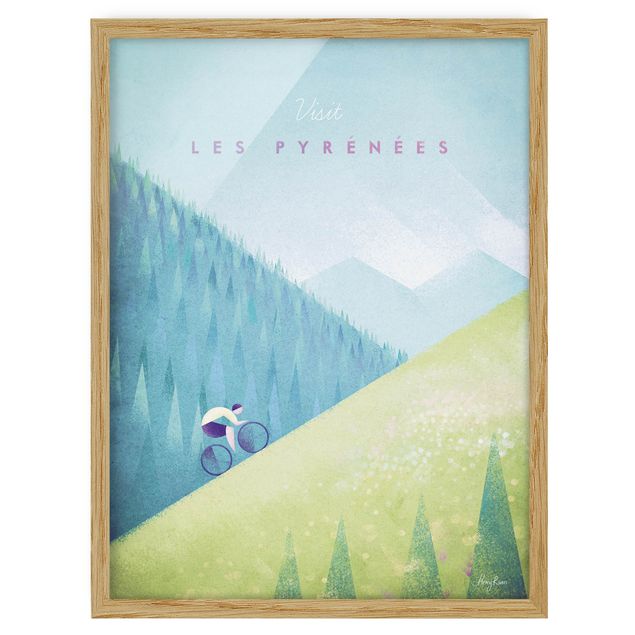 Tavlor landskap Travel Poster - The Pyrenees