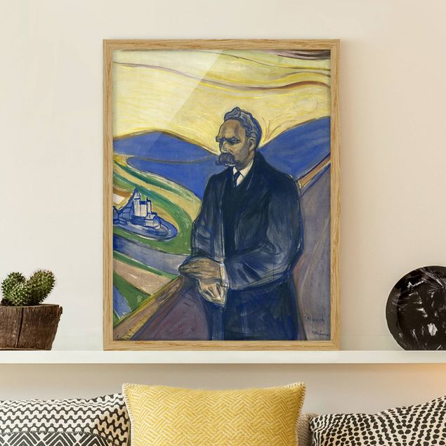 Konststilar Expressionism Edvard Munch - Portrait of Friedrich Nietzsche