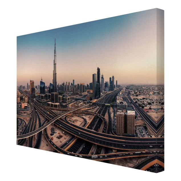 Canvastavlor Arkitektur och Skyline Abendstimmung in Dubai